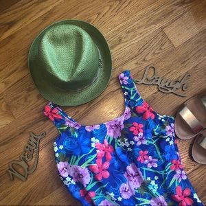 SOLD 🦋Emily B Vibrant Blue Floral Swimsuit